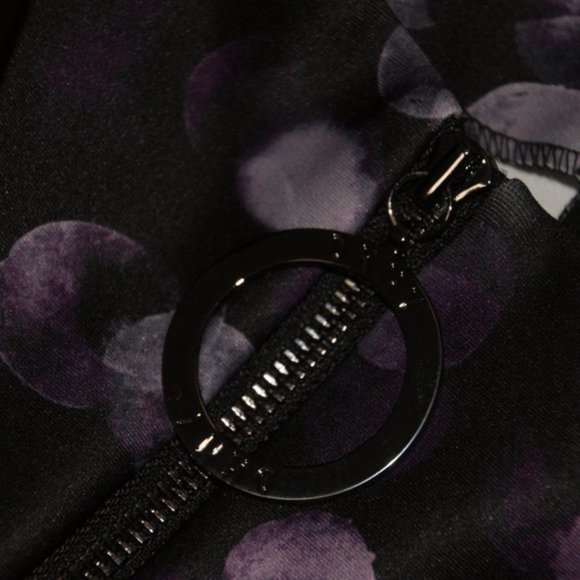 DKNY Purple Confetti Dots Scuba Crepe Fit & Flare Dress sz 12 NEW Women's - Picture 6 of 9